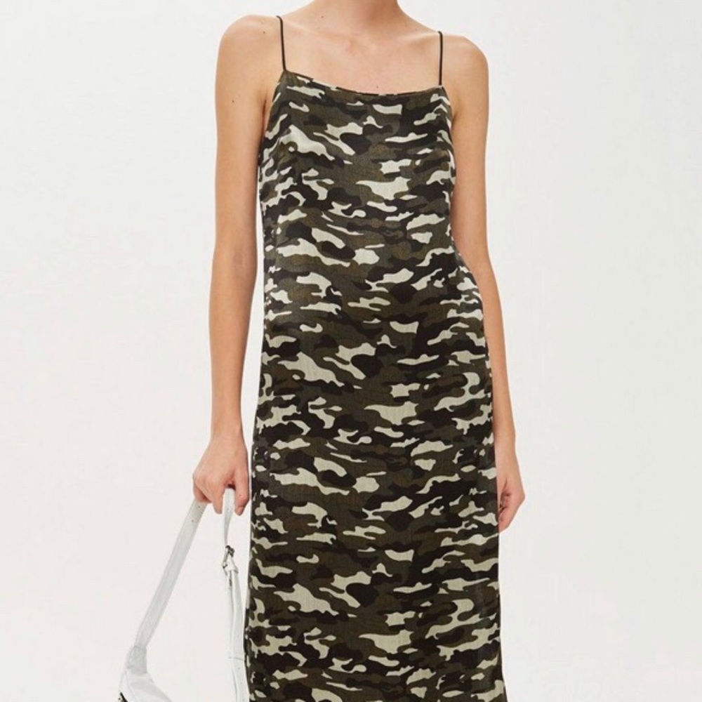 Topshop camo dress